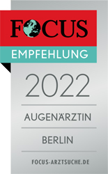 Focus Gesundheit Empfehlung 2022 für Dr. Sylvia Paulig, Augenärztin, in Berlin.